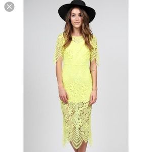 NWOT For Love and Lemons Luna Lace Maxi Dress